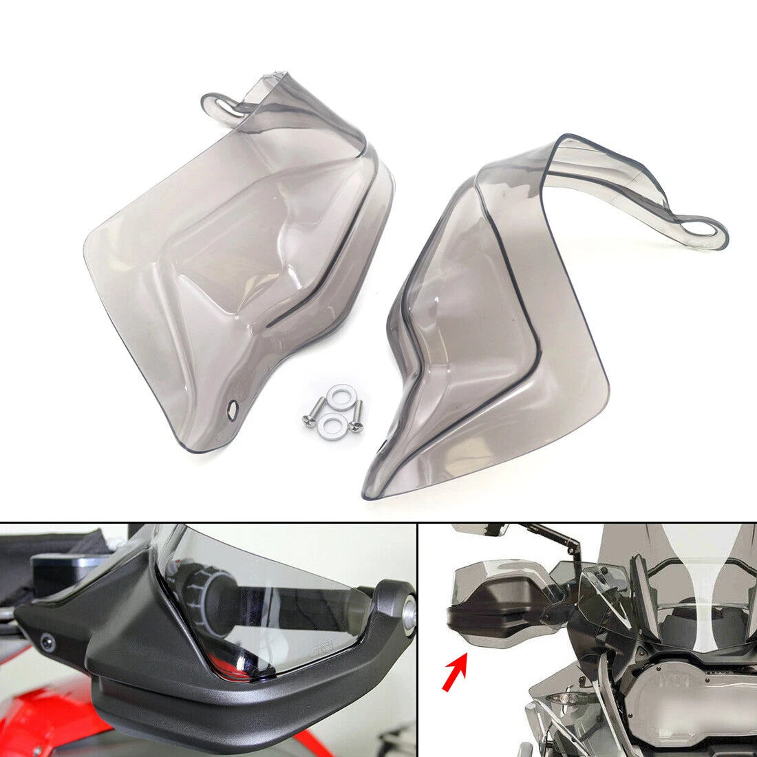 Handlebar Hand Guard Riser Extension Shield Insert For BMW R1200GS F800GS ADV