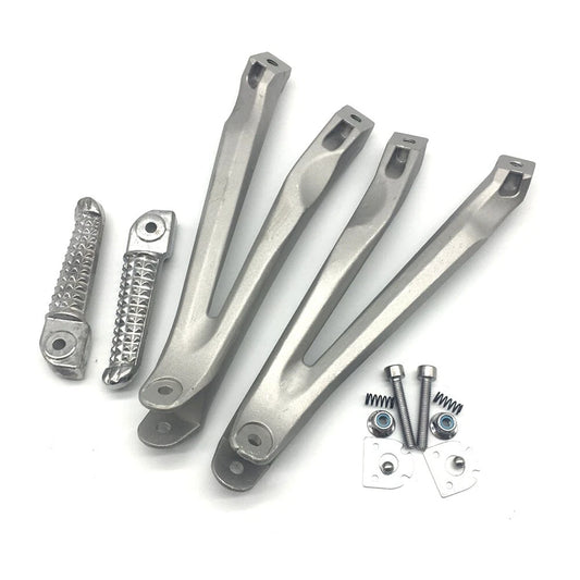 Fit For Yamaha Yzf R1 2004-2008 07 Rear Passenger Foot Peg Pedal Bracket Silver