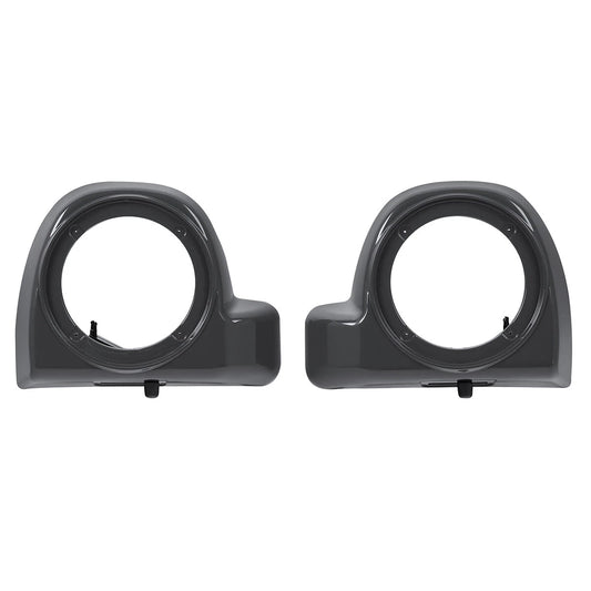 Lower Vented Fairing 6.5" Speaker Box Fit For Cvo Street Glide 2018 Gunship Gray