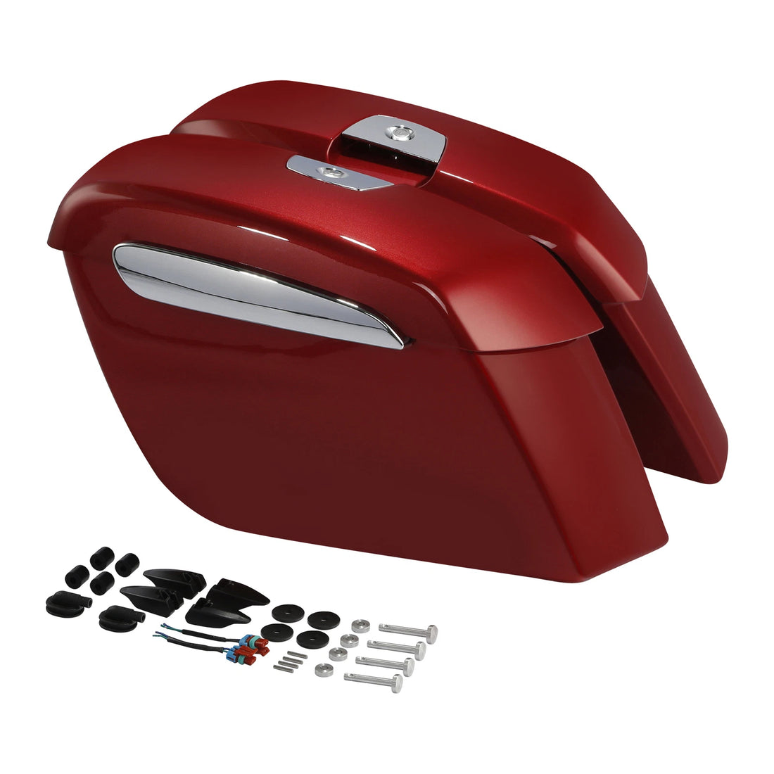 Hard Saddlebag Fit For Indian Roadmaster 2019-2025 Chieftain Elite Ruby Metallic
