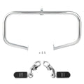 Chrome Highway Engine Guard Crash Bar Foot Pegs Fit For Harley Touring 2009-2024