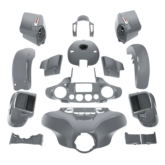 Fairing Bodywork Kit Fit For Harley Cvo Street Glide 2014-2024Gunship Gray