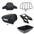 Matte Black King Trunk Backrest Mounting Rack Fit For Harley Touring 2014-2026