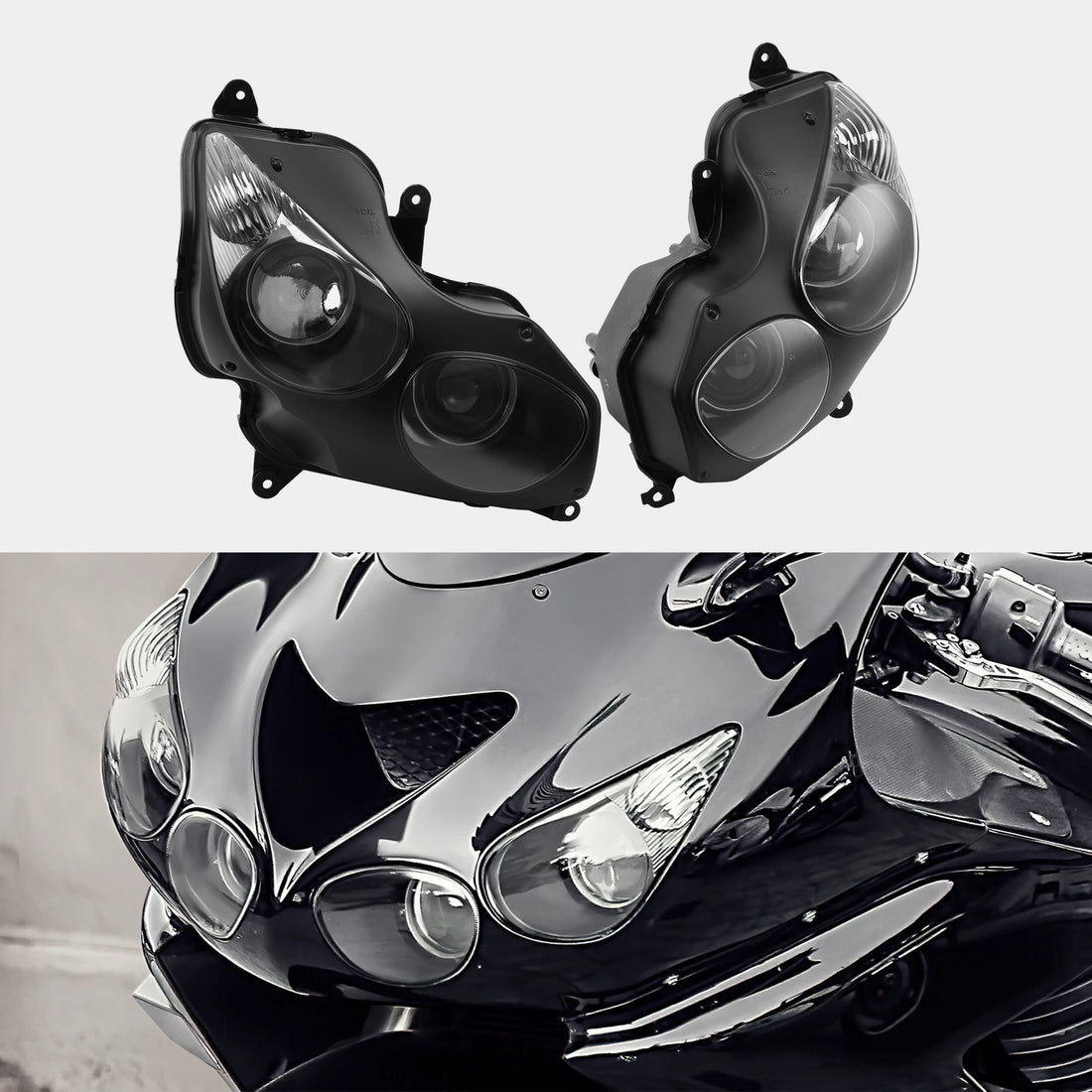 Headlight Assembly Head Lamp Fit For Kawasaki Ninja ZX14R ZZR1400 2006-2011