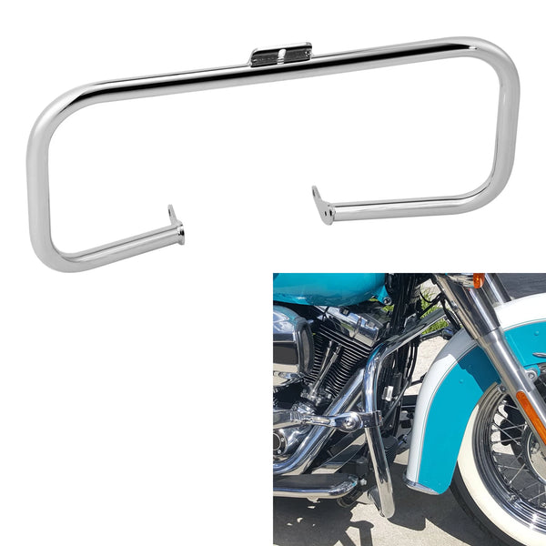 Chrome Engine Guard Crash Bar Fit For 00-17 Harley Heritage Softail Fat Boy Flst