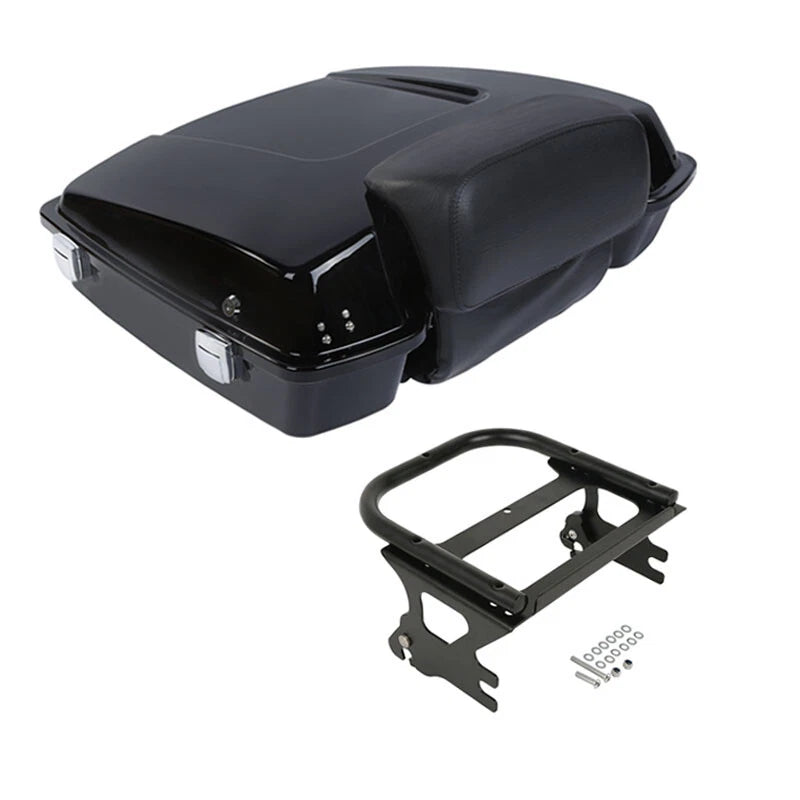 Razor Trunk Backrest Mount Rack Fit For Harley Touring Road Glide 97-2008