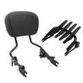 17" Sissy Bar Backrest Stealth Luggage Rack Fit For Harley Touring 2009-2025
