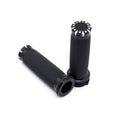 Black CNC 1" Handlebar Hand Grips For Harley Touring Sportster Dyna Softail Vrsc