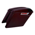 5" Stretched Saddlebags Speaker Cutout Fit For Harley Touring Billiard-Burgundy