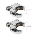 Chrome 41mm Windshield Windscreen Clamps Fit For Harley Sportster XL 883 1200