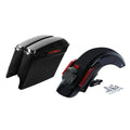 5" Stretched Hard Saddlebag Rear Fender LED Light Fit For Harley Road King 14-24