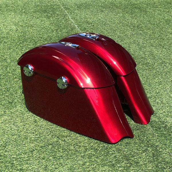 Red Saddlebags Electronic Latch Fit For Indian Springfield 16-25 Chieftain 14-18