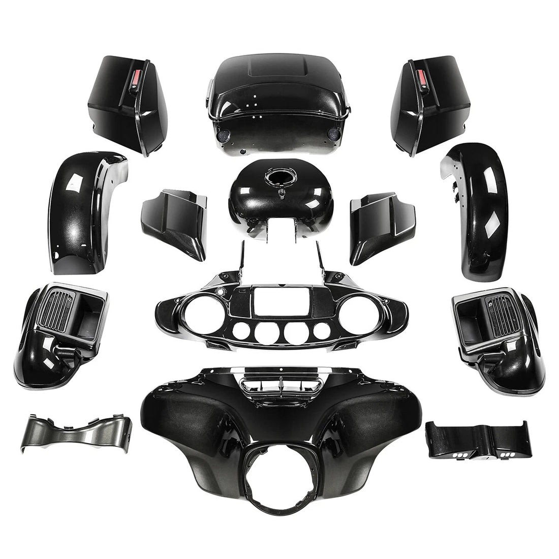 Fairings Bodywork Kit Fit For Harley Touring CVO Limited 2018 Black Earth Fade