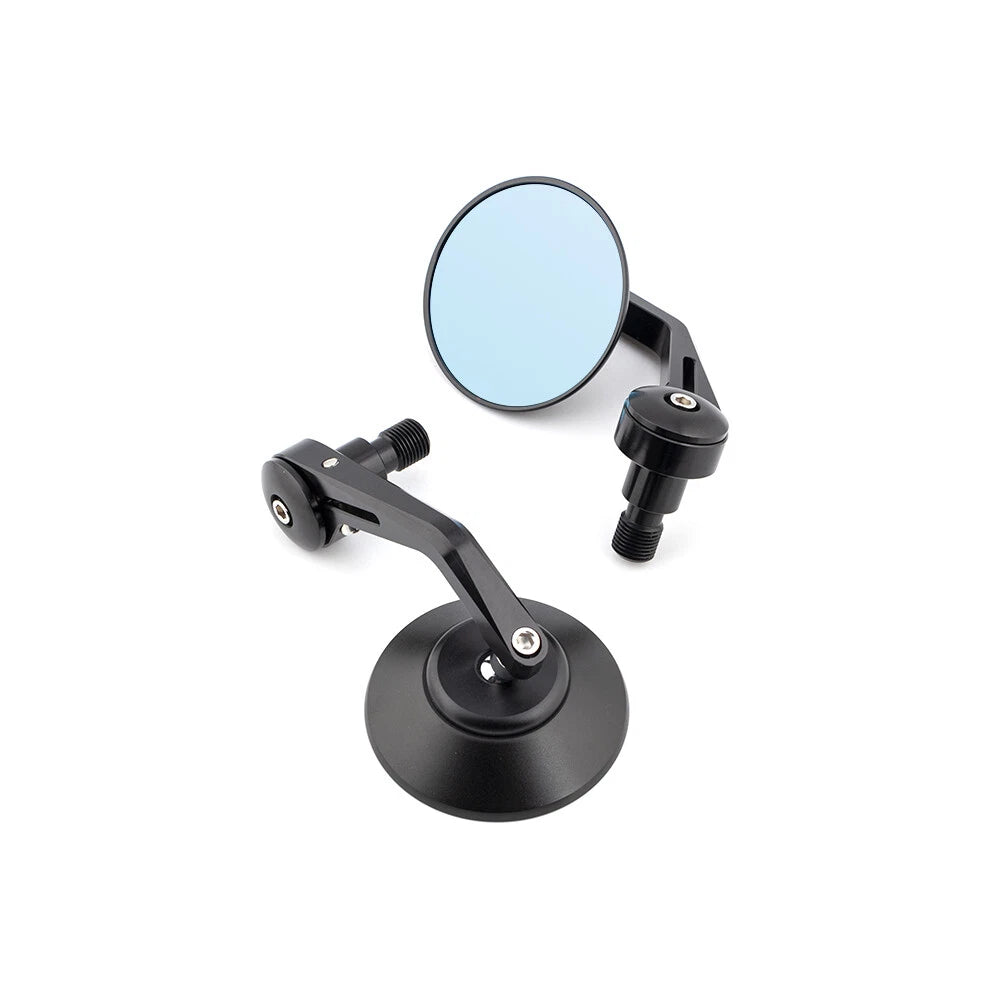 Black Handlebar End Side Mirror M16 Bolt-on For Yamaha XSR700 FZ8 MT-09 MT-07