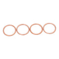 4PCS Exhaust Pipe Gasket For Kawasaki EX650 ER6N 05-07 VN900 06-15 Z1000 07-09