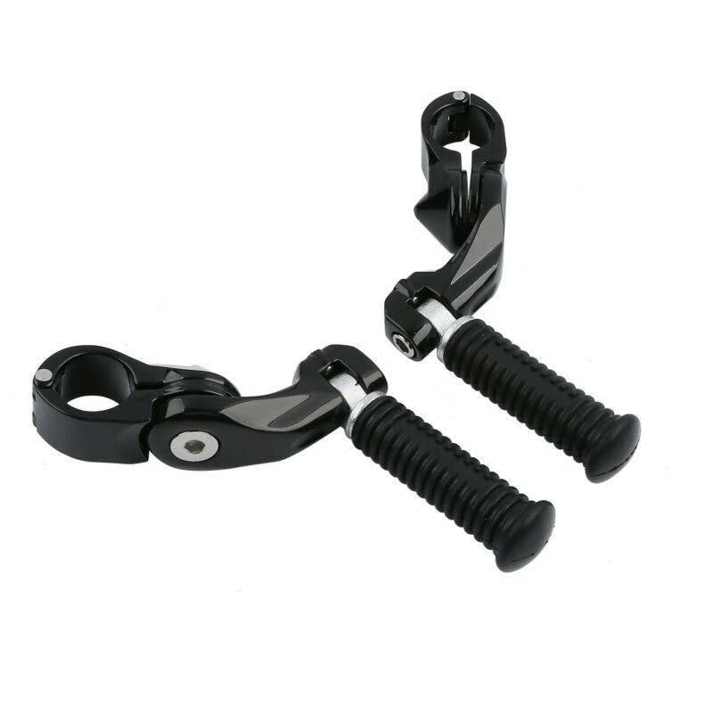 1.25" 32mm Short Angled Adjustable Highway Foot Pegs Fit For Harley Touring