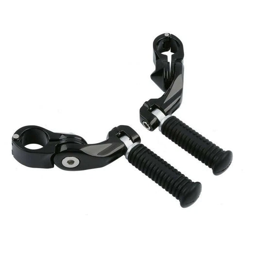 1.25" 32mm Short Angled Adjustable Highway Foot Pegs Fit For Harley Touring