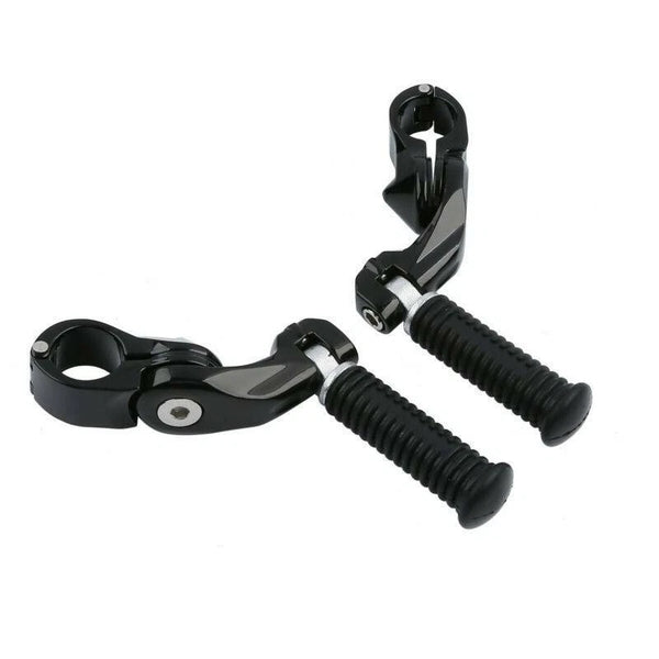 1.25" 32mm Short Angled Adjustable Highway Foot Pegs Fit For Harley Touring