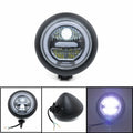 Black LED Hi/Lo Beam Headlight DRL Lamp For Harley Cruiser Chopper Bobber Custom