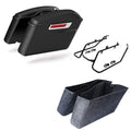 Hard Saddlebags & Conversion Bracket Fit For Harley Dyna Low Rider Fat Bob 08-17