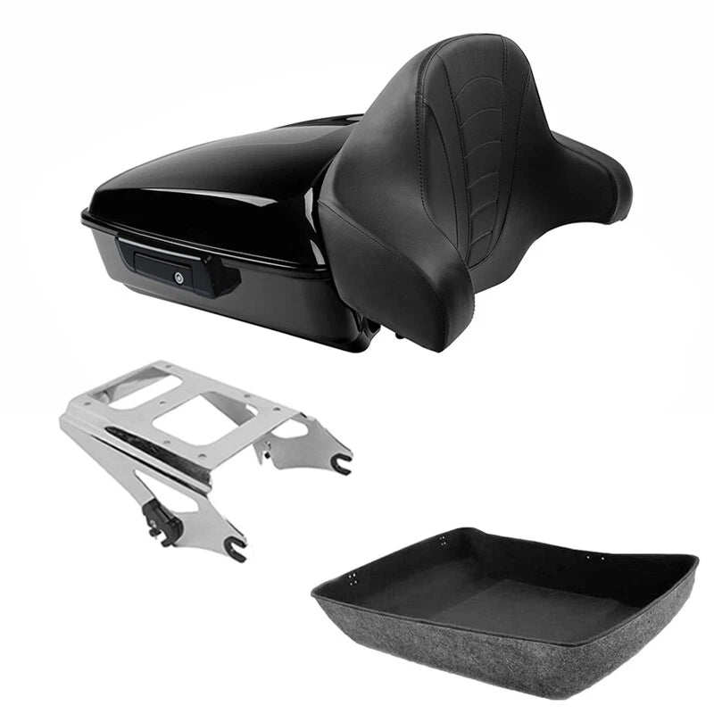 Chopped Trunk Backrest Mount Fits For Harley Touring Street Glide 2009-2013