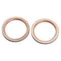 2pc 50MM Exhaust Pipe Gasket For Yamaha XT250 YFM450 SR400 XVZ1300 YFM250 YZ250