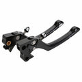 Black CNC Edge Cut Adjustable Brake Clutch Levers For Harley XL 883 1200 04-13