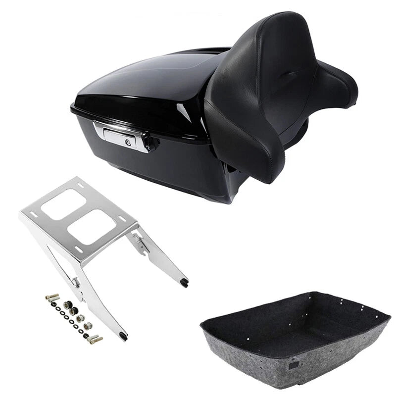 King Trunk Mount Rack Backrest Fit For Harley Sport Glide 18-2021