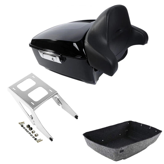 King Trunk Mount Rack Backrest Fit For Harley Sport Glide 18-2021