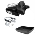 Chopped Trunk Pad Rack Two Up Mount Fit For Harley Touring 1997-2008
