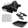 Chopped Trunk Backrest Mount Luggage Rack Plate Fit For Harley Touring 2014-2026