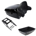 King Trunk Backrest Pad Mount Rack Fit For Harley Sport Glide 2018-2021