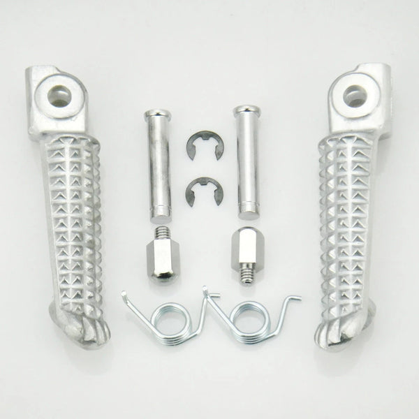 Motorcycle Front Footrest Footpegs For Yamaha Yzf R6 1999-2012 R6S 03-08 Silver