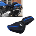 Black+Blue Driver Rider Passenger Seat Fit For Harley Breakout Fxbr Fxbrs 18-23