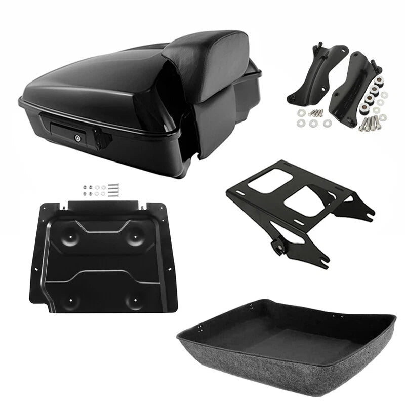 Chopped Trunk Backrest Mount Docking Kit Plate Fit For Harley Road Glide 14-2026