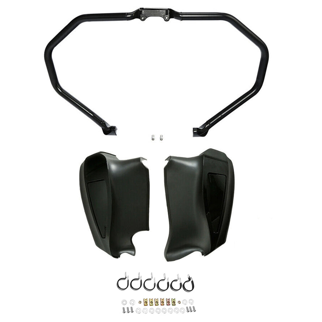 Black Engine Guard Lower Fairing Fit For Indian Chieftain Dark Horse 2014-2023
