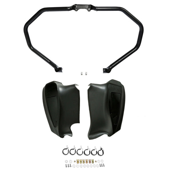 Black Engine Guard Lower Fairing Fit For Indian Chieftain Dark Horse 2014-2023
