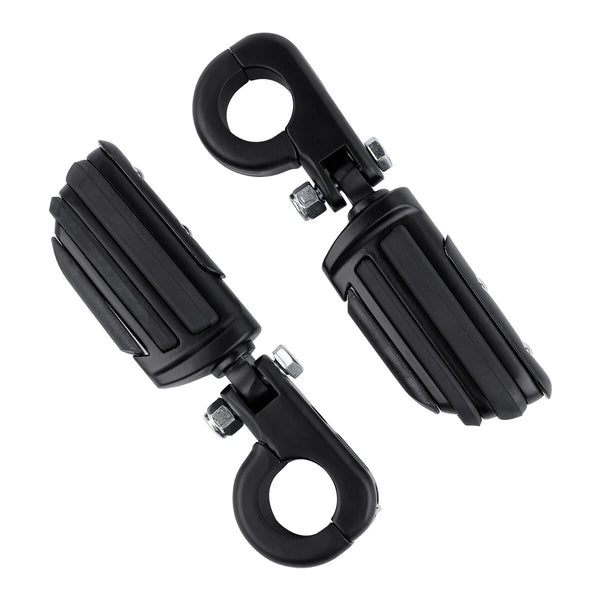 Matte 1 1/4" Engine Guard Footpeg Male Mount Clamps Fit For Harley Electra Glide