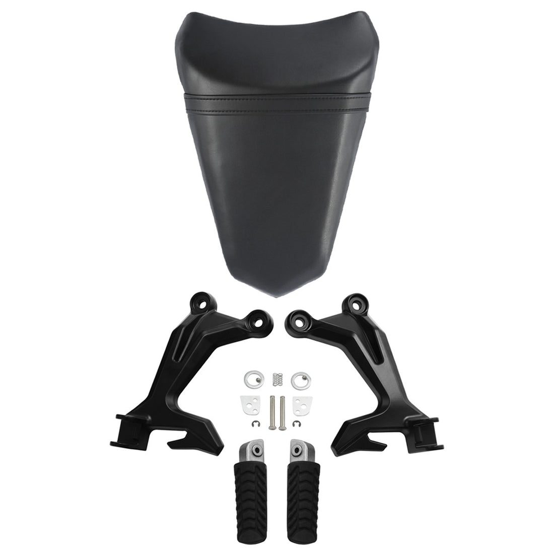 Passenger Seat & Footpegs Footrest Bracket Fit For Kawasaki Ninja 650 2017-2019