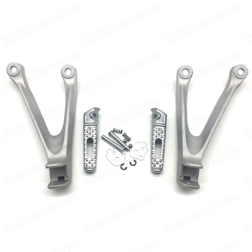 Rear Rider Footrests Foot Pegs Bracket Silver Fit for Honda CBR1000RR 2008-2016