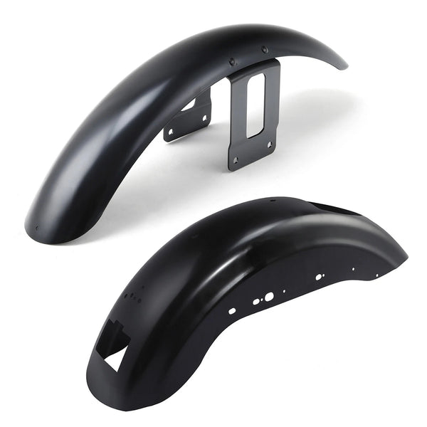 Unpainted Black Front & Rear Fenders Fit For Harley Sportster 883 1200 2007-2009
