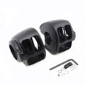 Black Switch Housing Cover Kit For Harley Touring Sportster Softail Dyna V-Rod