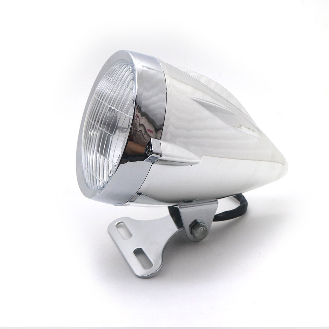 Motorcycle Chrome Bullet Retro Headlight For Honda Suzuki Yamaha Kawasaki Custom