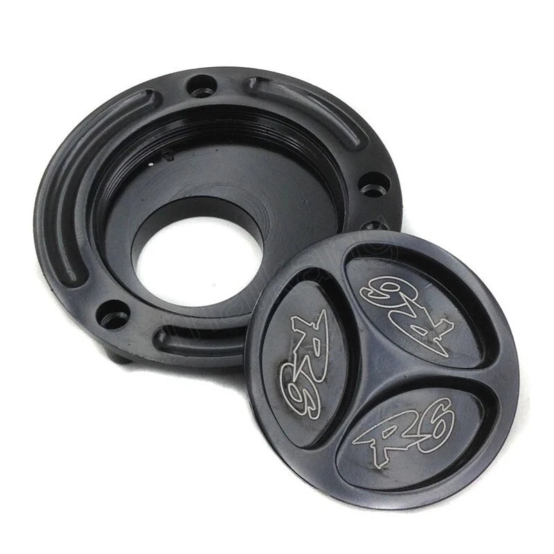 Fit for Yamaha Yzf R6S 2001-2009 R6 1999-2018 2019 Black Keyless Fuel Tank Caps