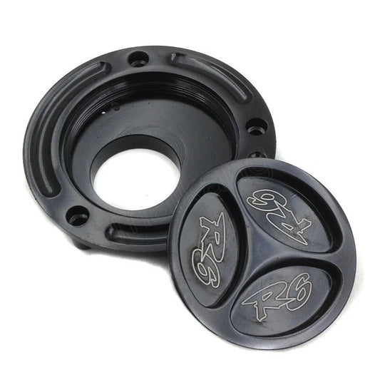 Fit for Yamaha Yzf R6S 2001-2009 R6 1999-2018 2019 Black Keyless Fuel Tank Caps