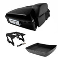 Chopped Trunk Backrest Pad Solo Mount Fit For Harley Low Rider Fxlrs 18-25