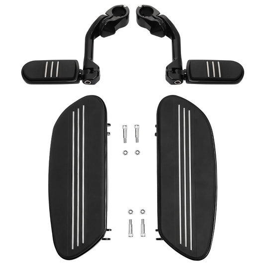 Driver Floorboard Highway Footpeg Long Angled Mount Fit For Harley Touring 86-24