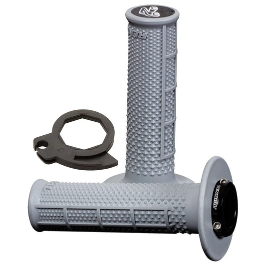 Renthal 2136730003d5c9-b4ee44 Tapered Half Waffle MX Original Lock-On Grips Soft