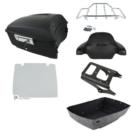 Matte King Trunk Pad Mount Plate Fits For Harley Touring Road King 2009-13