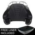 Matte Black King Trunk Top Rack Backrest Speakers Fit For Harley Road King 14-26